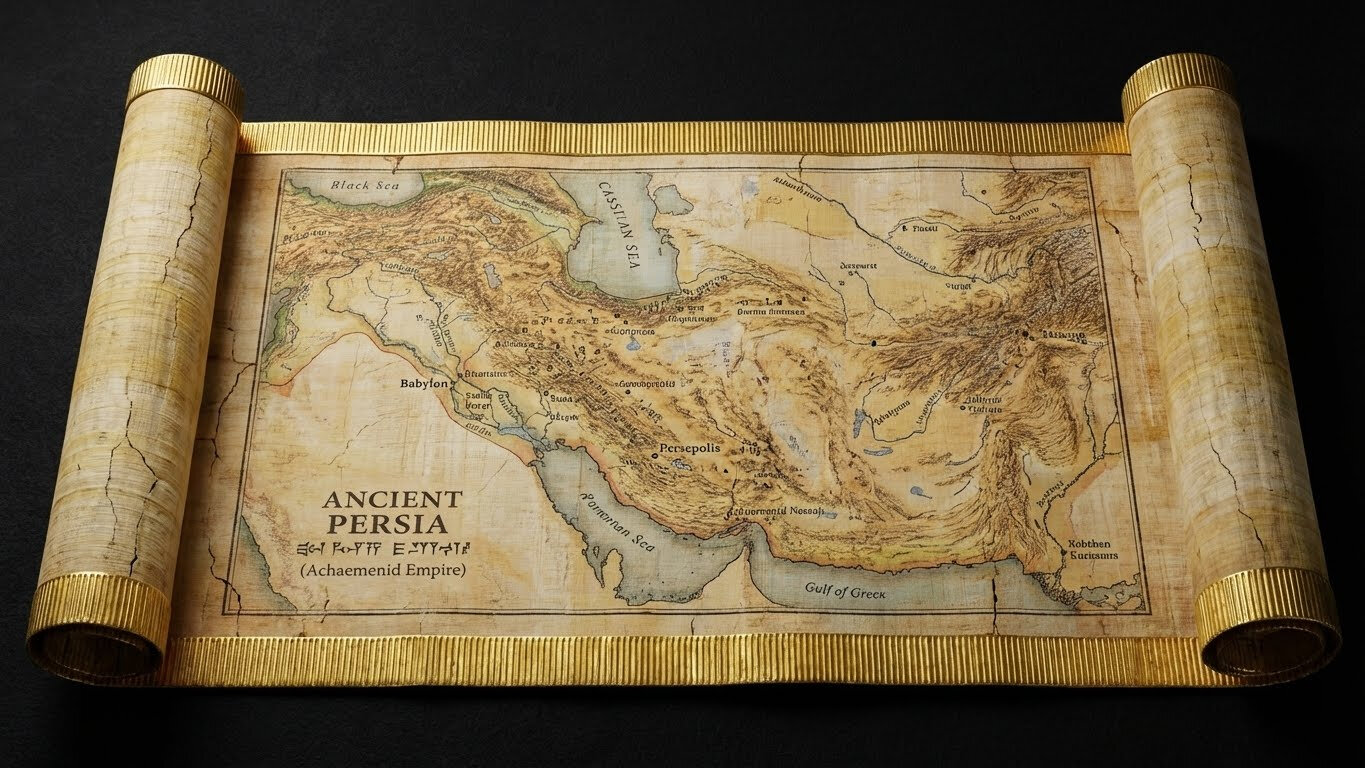 Map of the Achaemenid Empire at its greatest extent